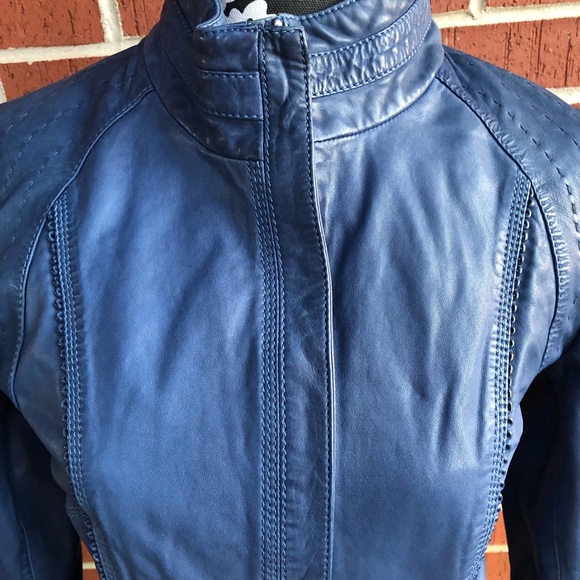 NWOT OVERLAND Azura Washed Lambskin Leather Jacket Size S - Picture 3 of 7